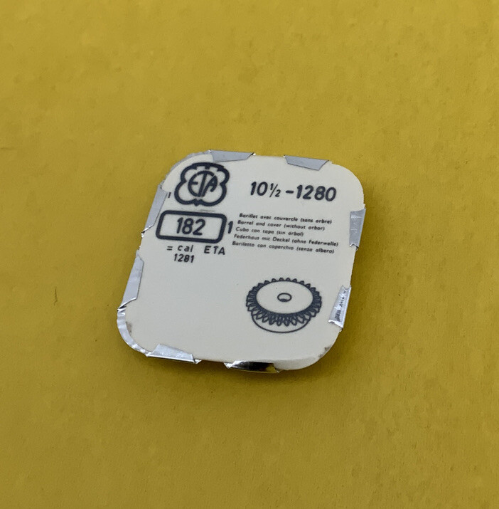 ETA 1280 BARREL AND COVER. PART # 182. New Old Stock. (658)