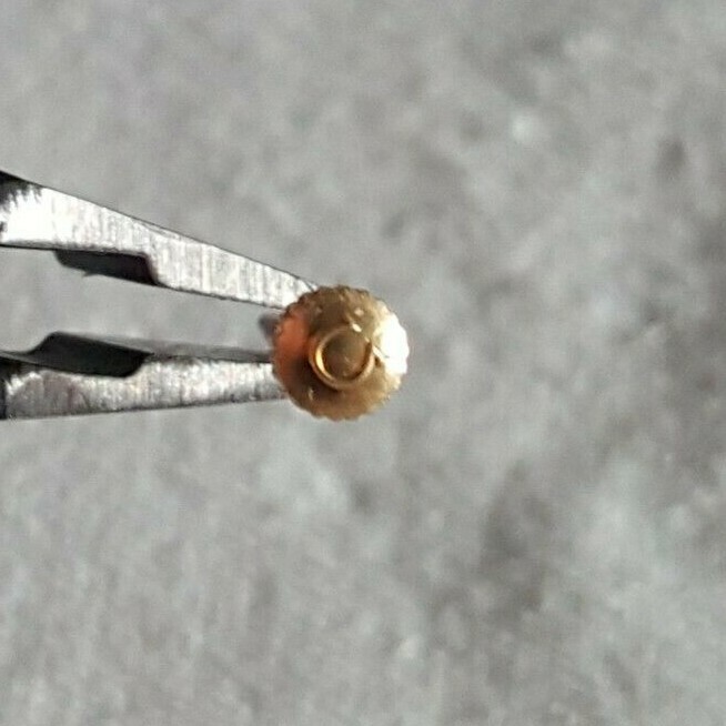 Omega Water Resistant Gold Plated Crown Part Number 63102