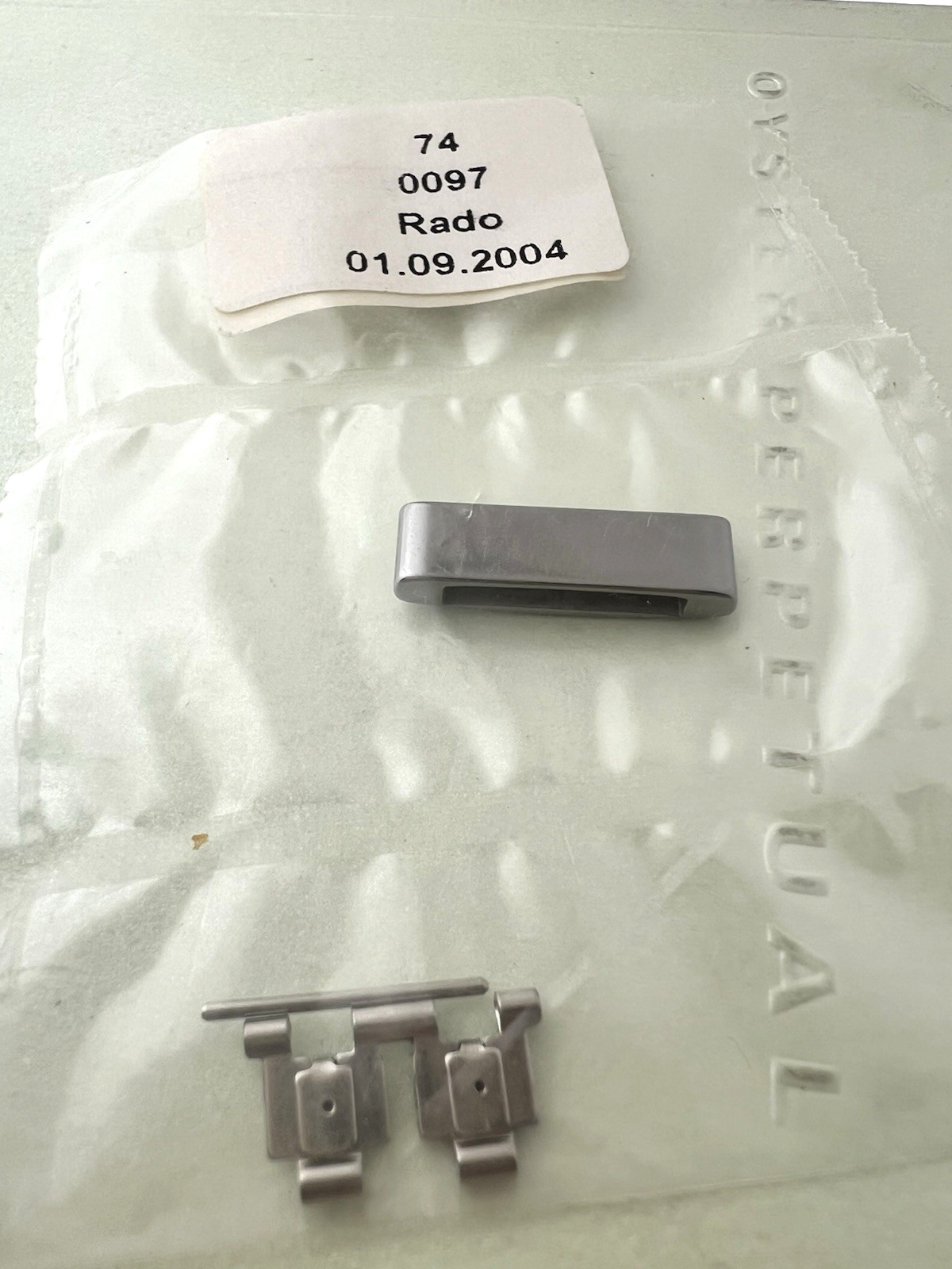RADO ORIGINAL Watch Link 20mm GREY CERAMIC INTEGRAL SWISS MADE SEALED OEM