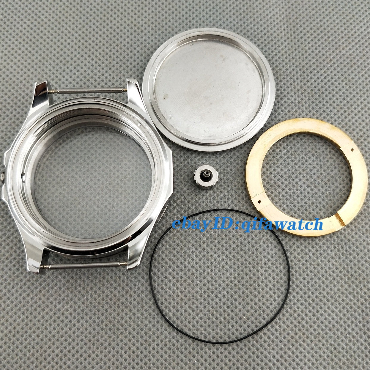 45mm Blue Ceramic Bezel Watch Case Fit ETA 2836 Miyota 8205/8215 DG2813 Movement