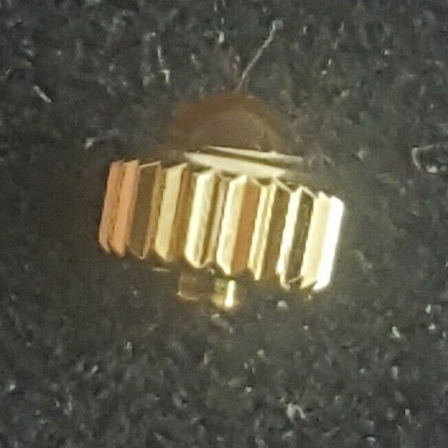 Rolex-Tudor 4.0mm Water Resistant Gold Plated Crown With Tiger Eye Cabouchon
