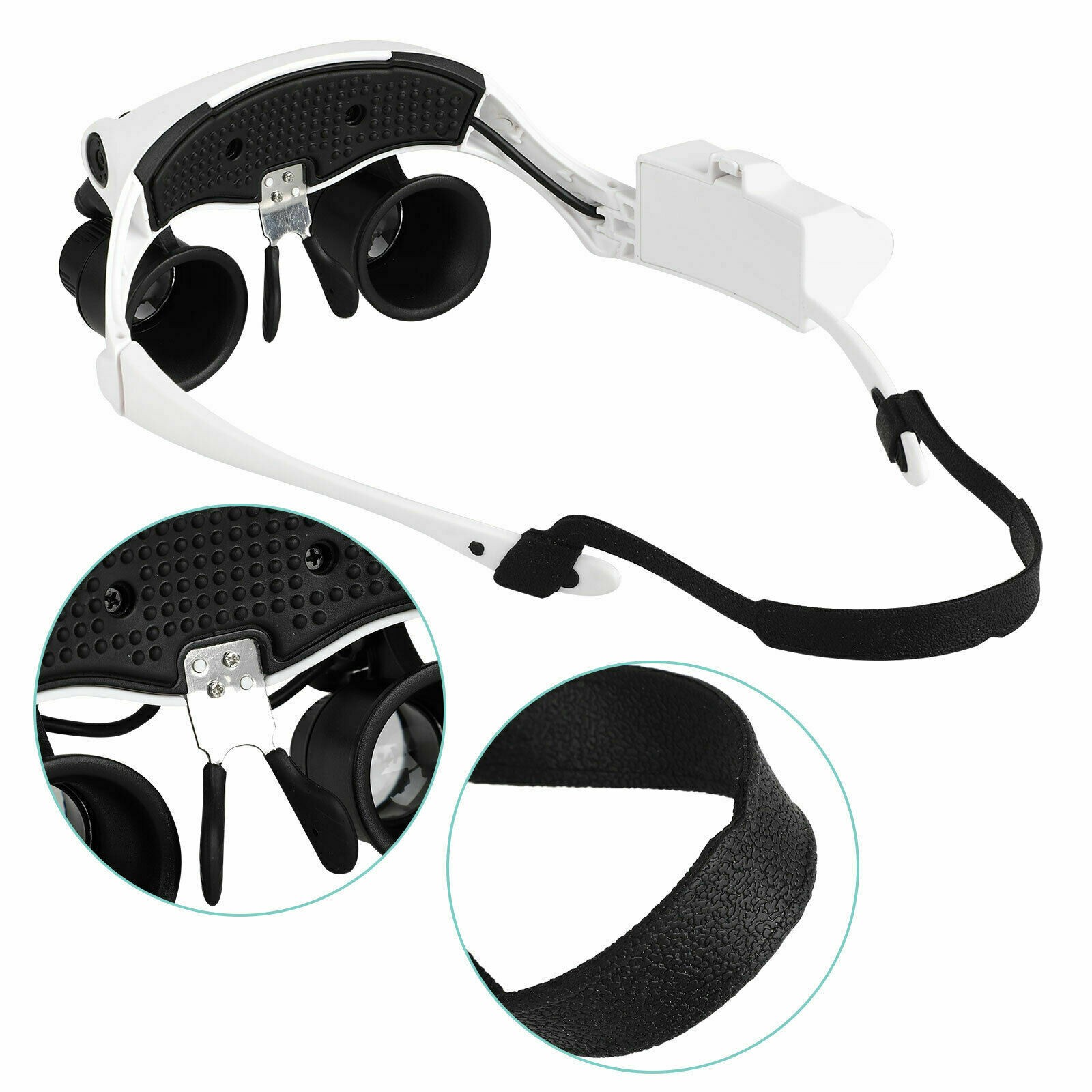 New 10x 15x 20x 25x LED Head Magnifying Glass Jewelry Watch Repair Magnifier