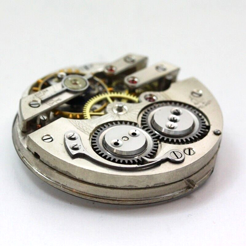 Swiss Rooster Trade Mark Pocket Watch Movement & Enamel Dial ca. 1890’s