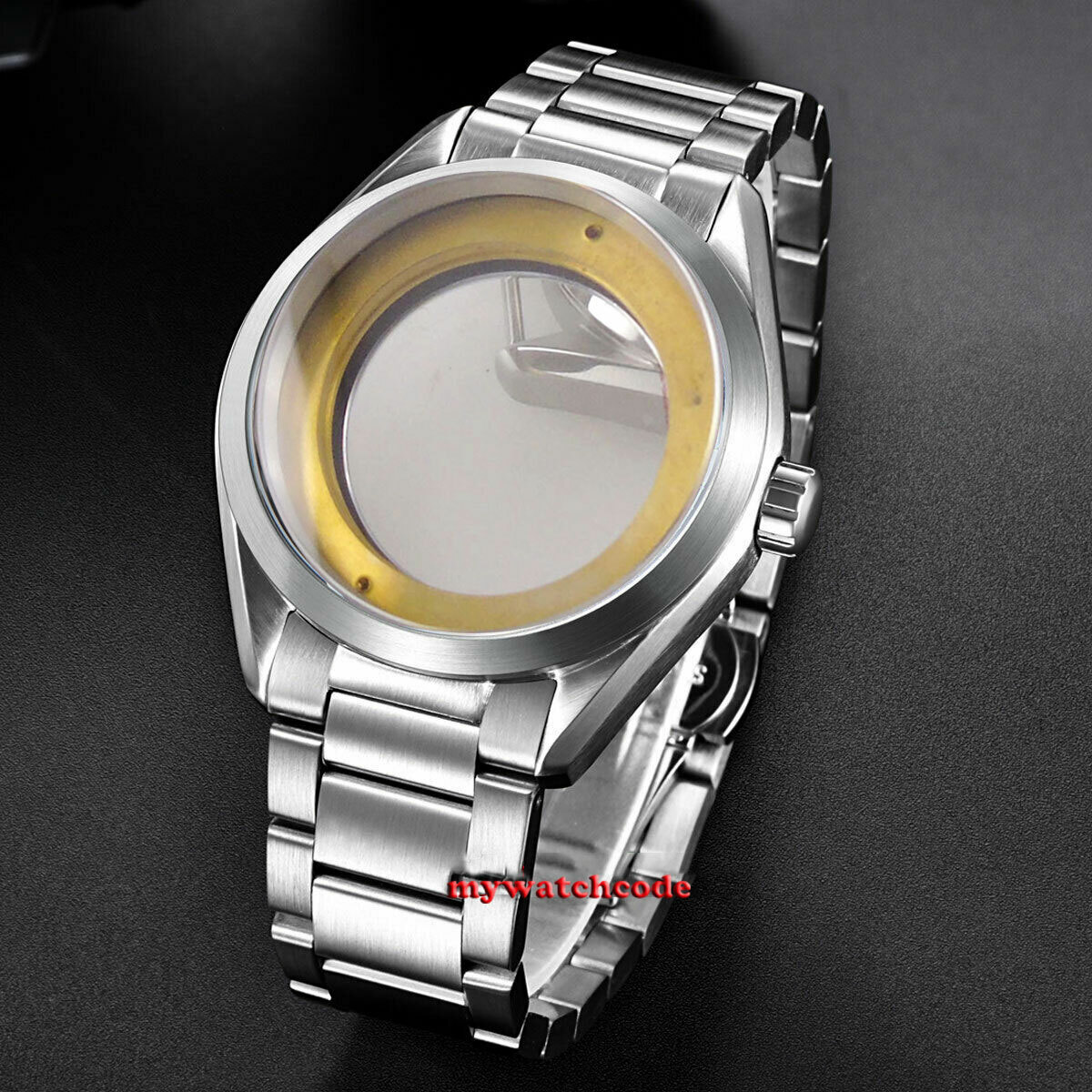41mm 316L Steel Sapphire Glass Watch Case Fit ETA 2836 8215 NH35 NH36 MOVEMENT