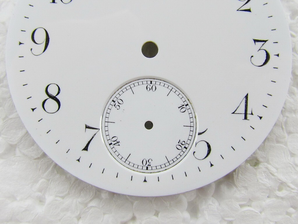 Omega Antique Swiss Original Porcelain Dial (Watch-face) 44 mm for Pocket Watch
