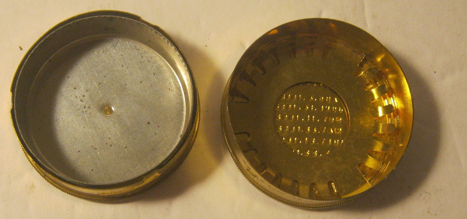 1894 AMERICAN WALTHAM WATCH COMPANY Gold Toned TIN for Watch Parts NICE!!!