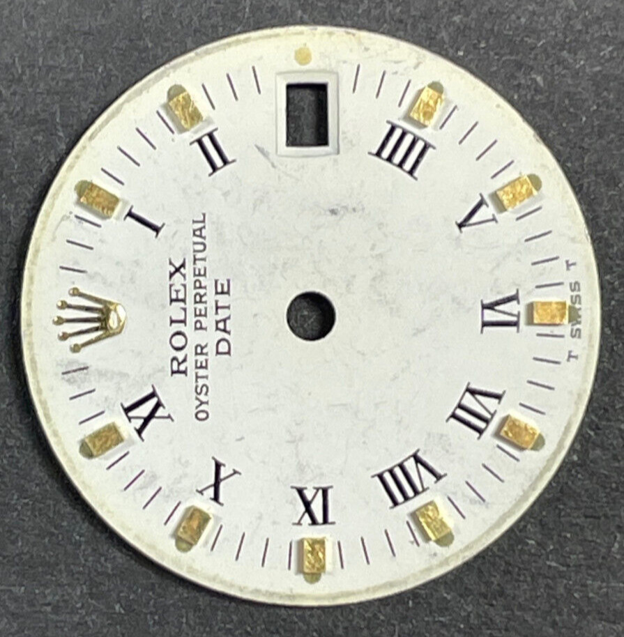 Vintage Rolex Oyster Perpertual Date Watch Dial For 26mm Case 6517 6519 6917