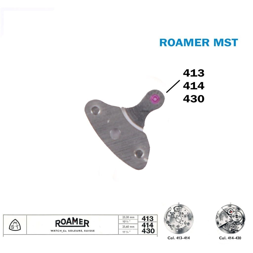 ROAMER MST Spare Part For Swiss Movement 413 or 414 or 430.