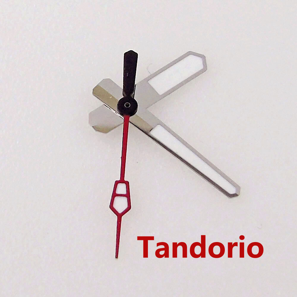 Watch Parts Hands Needles Silver Edge Fit NH35A NH36A 7s26 Automatic Movement