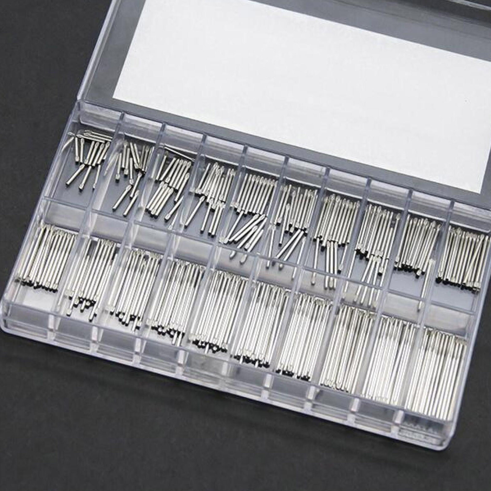 300Pcs 1.0mm 8-27mm Stainless Steel Knurled Watch Band Bracelet Link Pin D