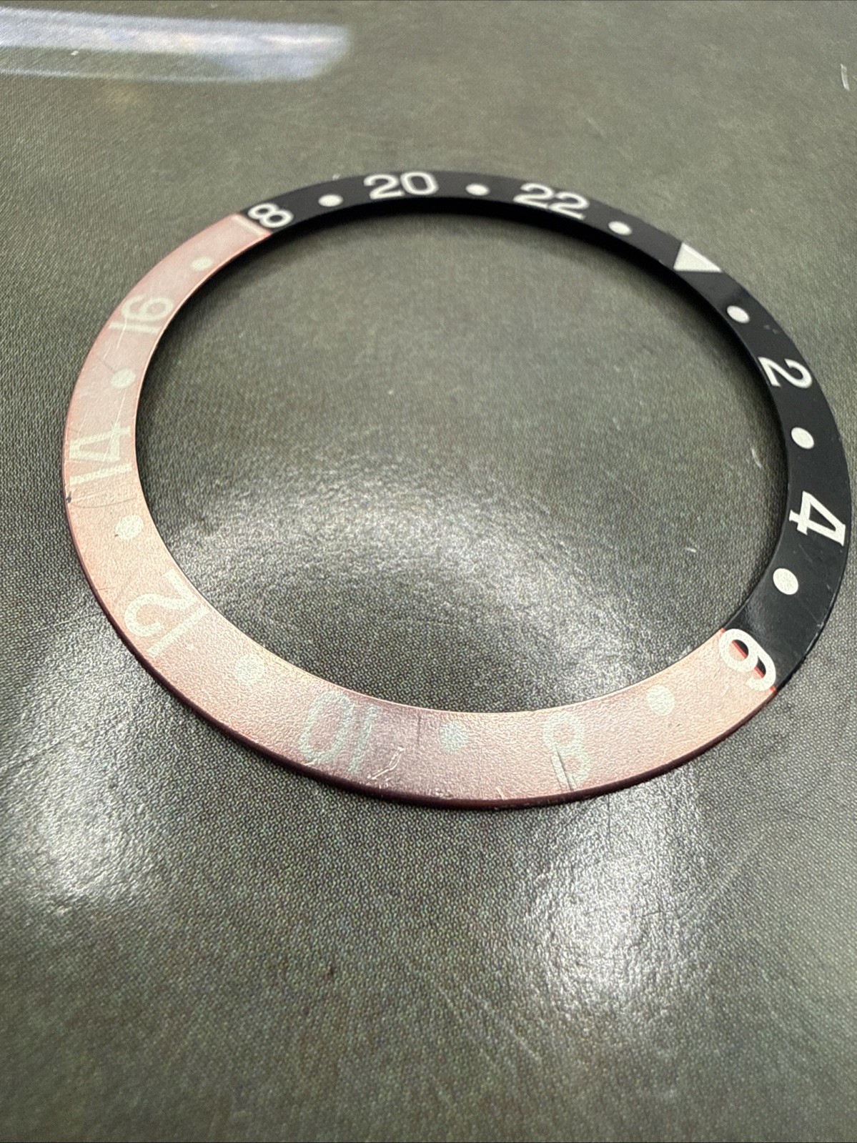 Genuine Rolex GMT Master Coke Red Black Bezel Insert 16700 16710 16760 Serif