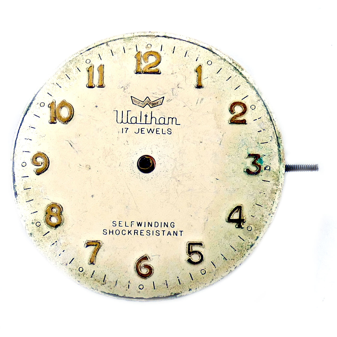 WALTHAM 17 JEWELS 33UT DIAL AND MOVEMENT FOR PARTS OR REPAIRS