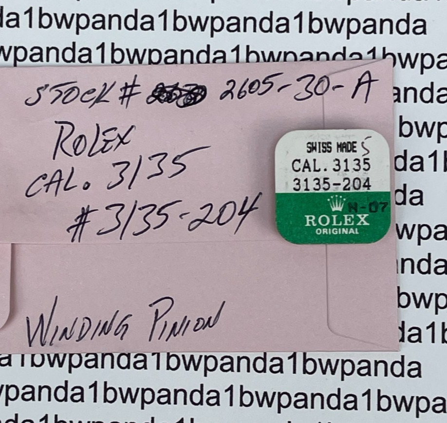 OEM Rolex 3135-204 Winding Pinion Cal. 3130 3135 3155 3156 3165 3186 New Sealed