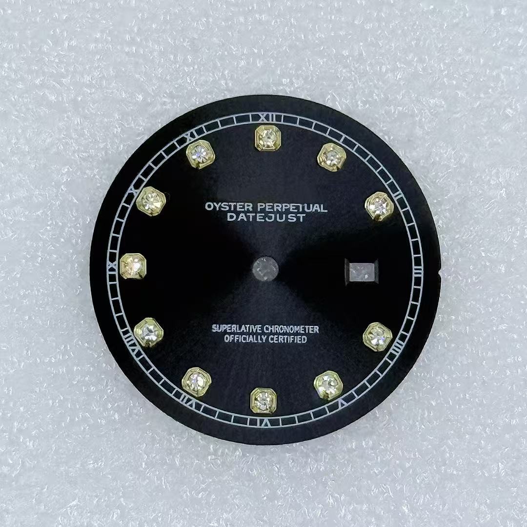 24.5mm Sun Pattern Diamond Surface Watch Dial No Luminous For NH05 Movement