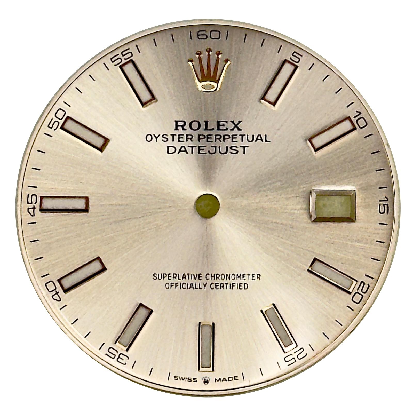 ROLEX ORIGINAL DIAL DATE-JUST SUNDUST ROSE-PINK GOLD CROWN FOR MODEL# 126300