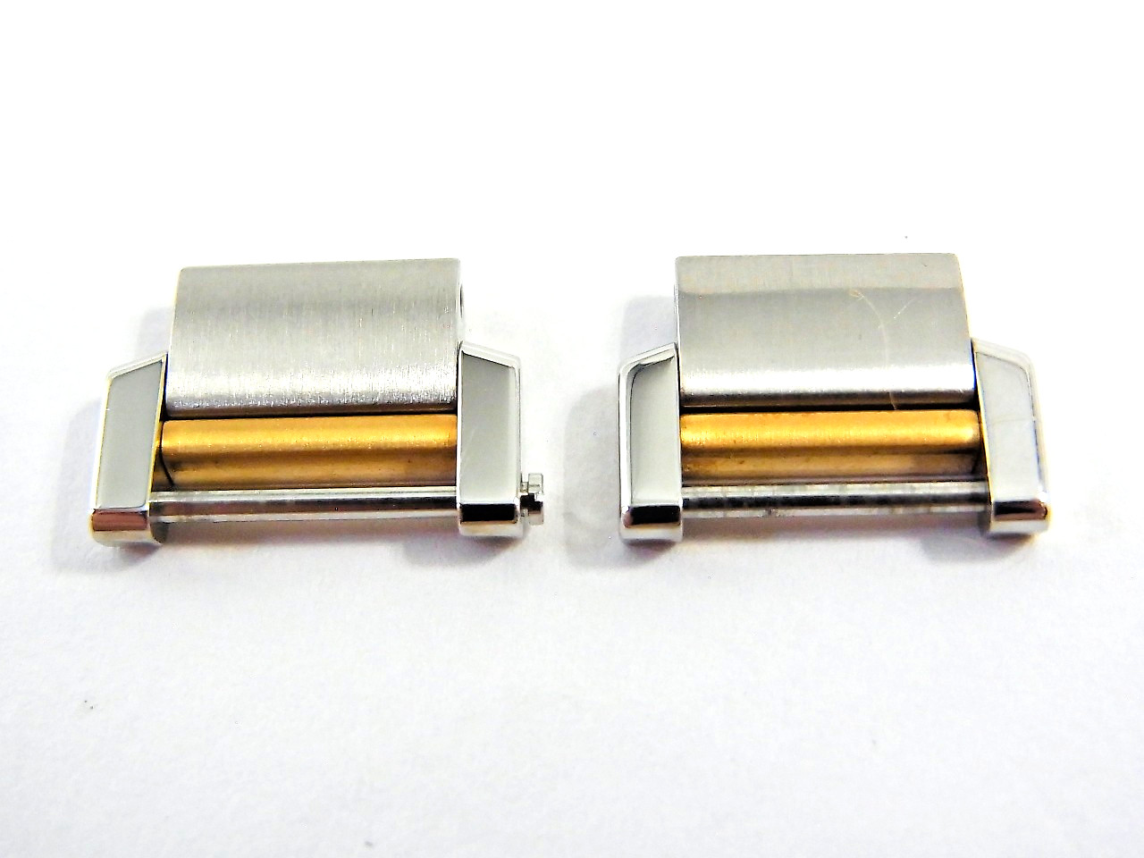 Cartier Tank Francaise 14.5mm 18K SS Genuine Link SM Watch Band 2pcs set Mint (b