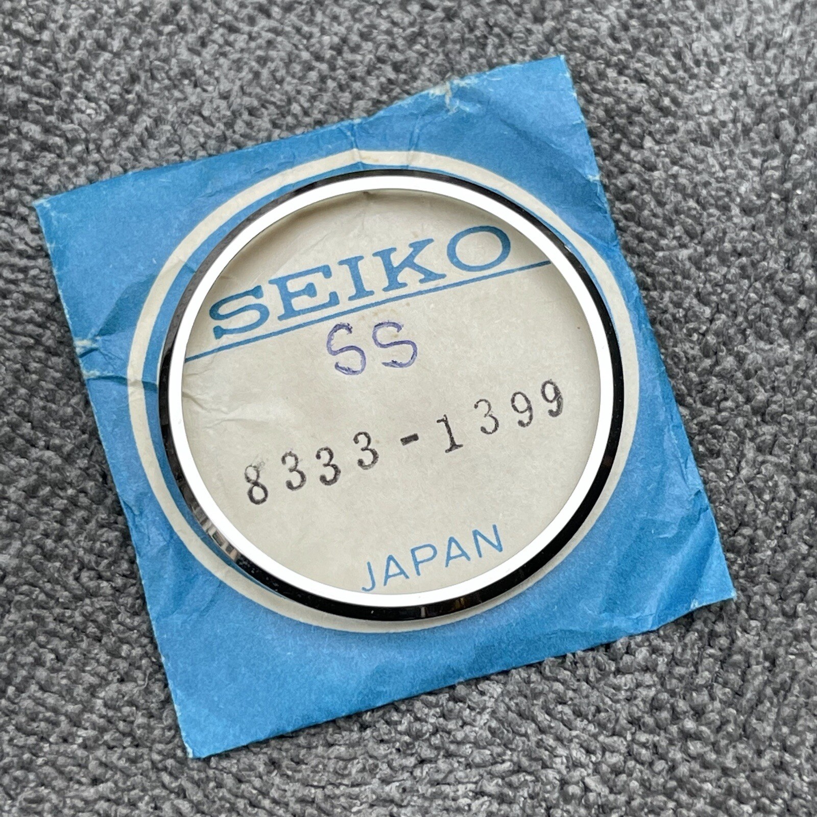 NOS GENUINE BEZEL FOR SEIKO5 ACTUS 7019-7060 7019-7070 /7430 7006-7220 /7159 SS