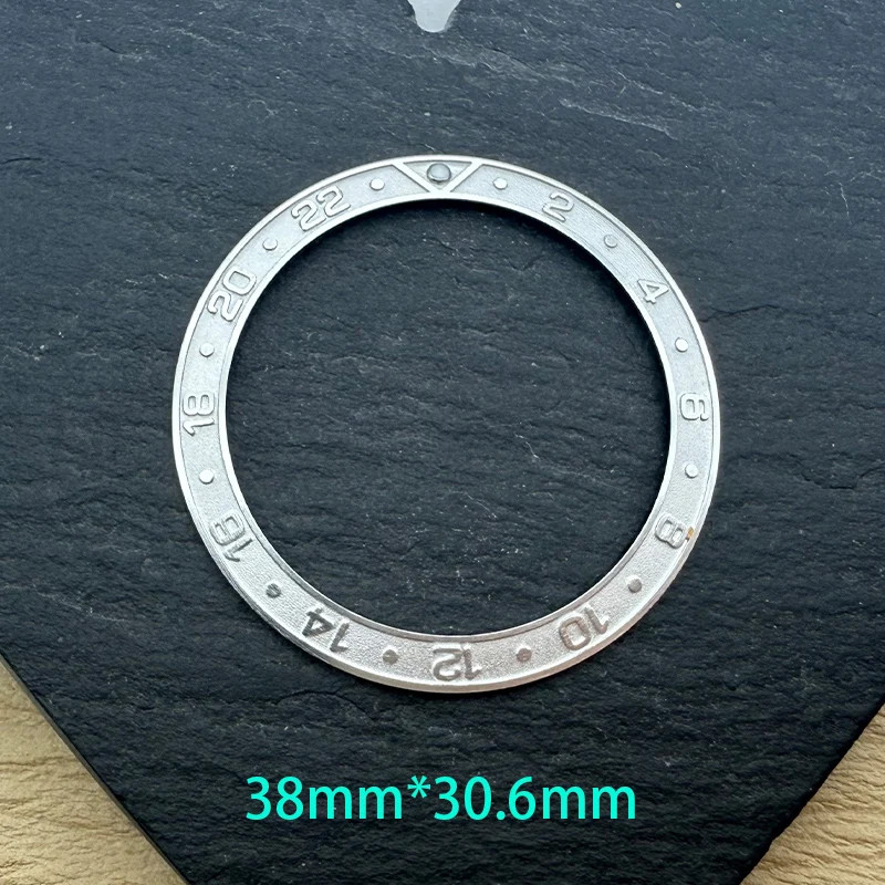 38mm Convex Aluminium Bezel Insert Incline Design For NH35 NH36 GMT Movement Cas