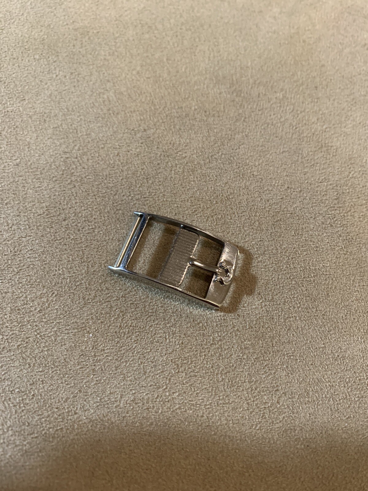 OMEGA Watch Buckle Clasp 14mm Silver Tone Polished Stainless Steel Unused NOS