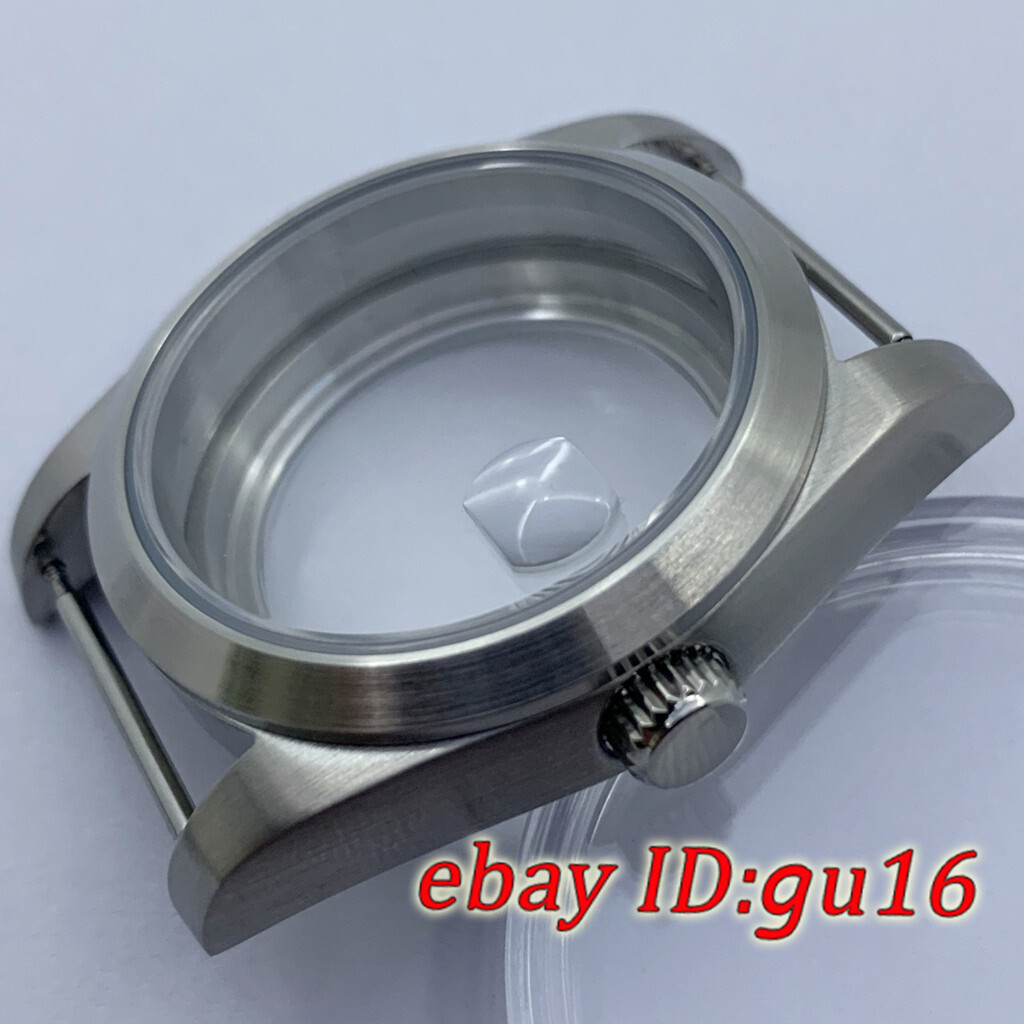 36mm/40mm Brushed sapphire watch case fit NH35 NH36 ETA2824/2836 Miyota8215 821A