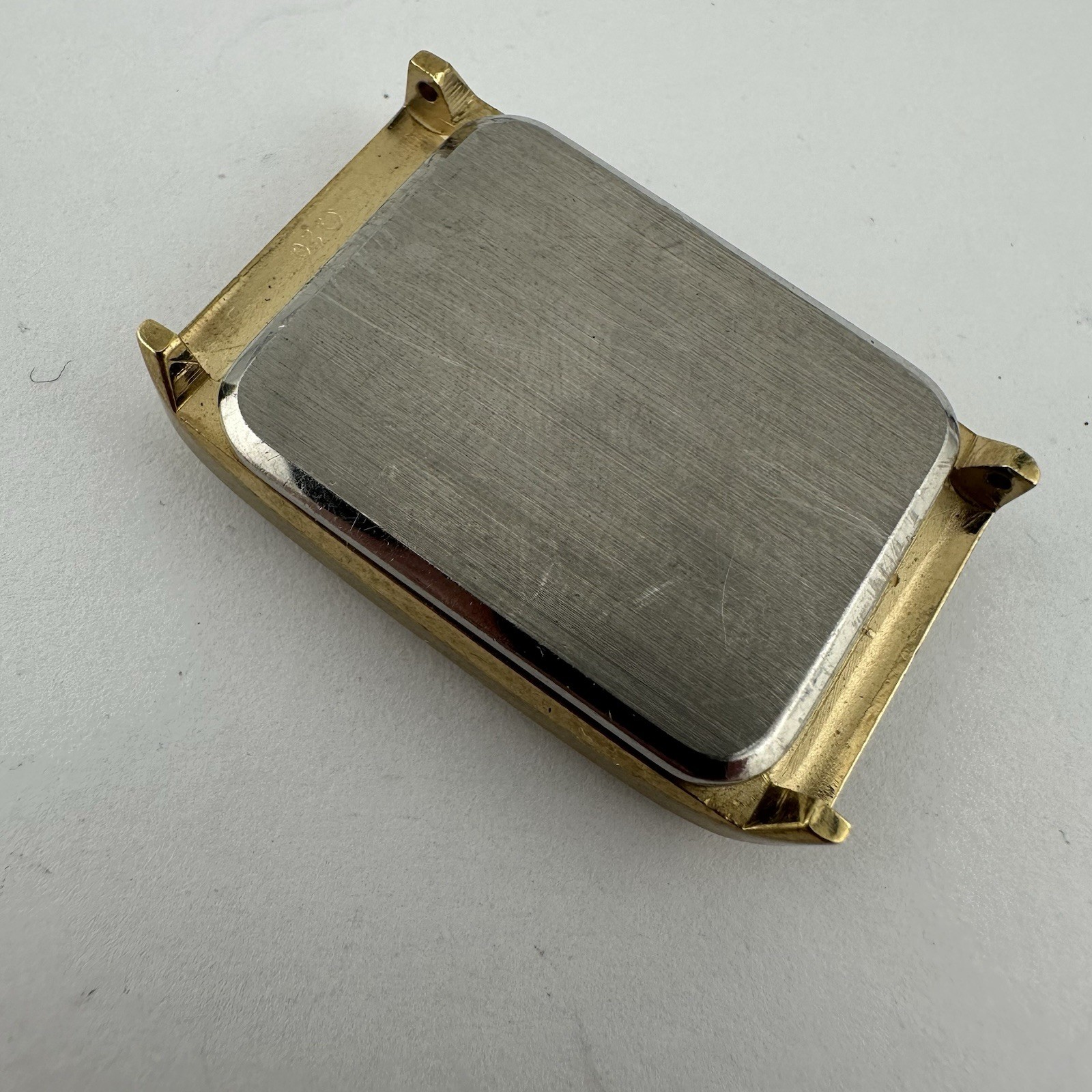 NOS OMEGA Geneve 24mm 511.0469 Watch Case W/ Navy Dial Vintage Watch Part