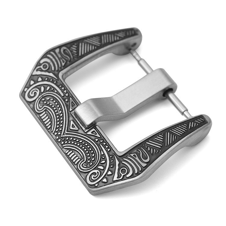 Wholesale Lot 5pcs Pre-V Engrave Stainless Steel Watch Buckle Size 18/20/22/24mm