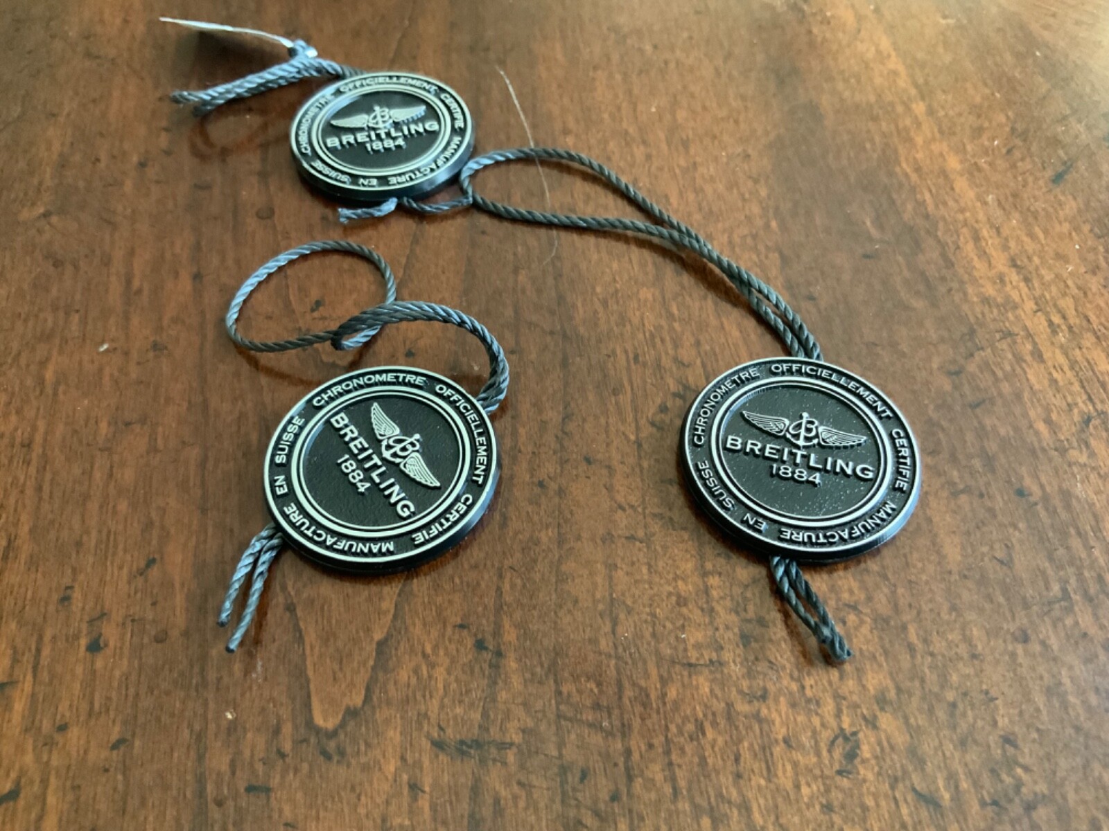 BREITLING Swiss Watch Officially Certified Chronometer Hang Tag ONLY ONE.