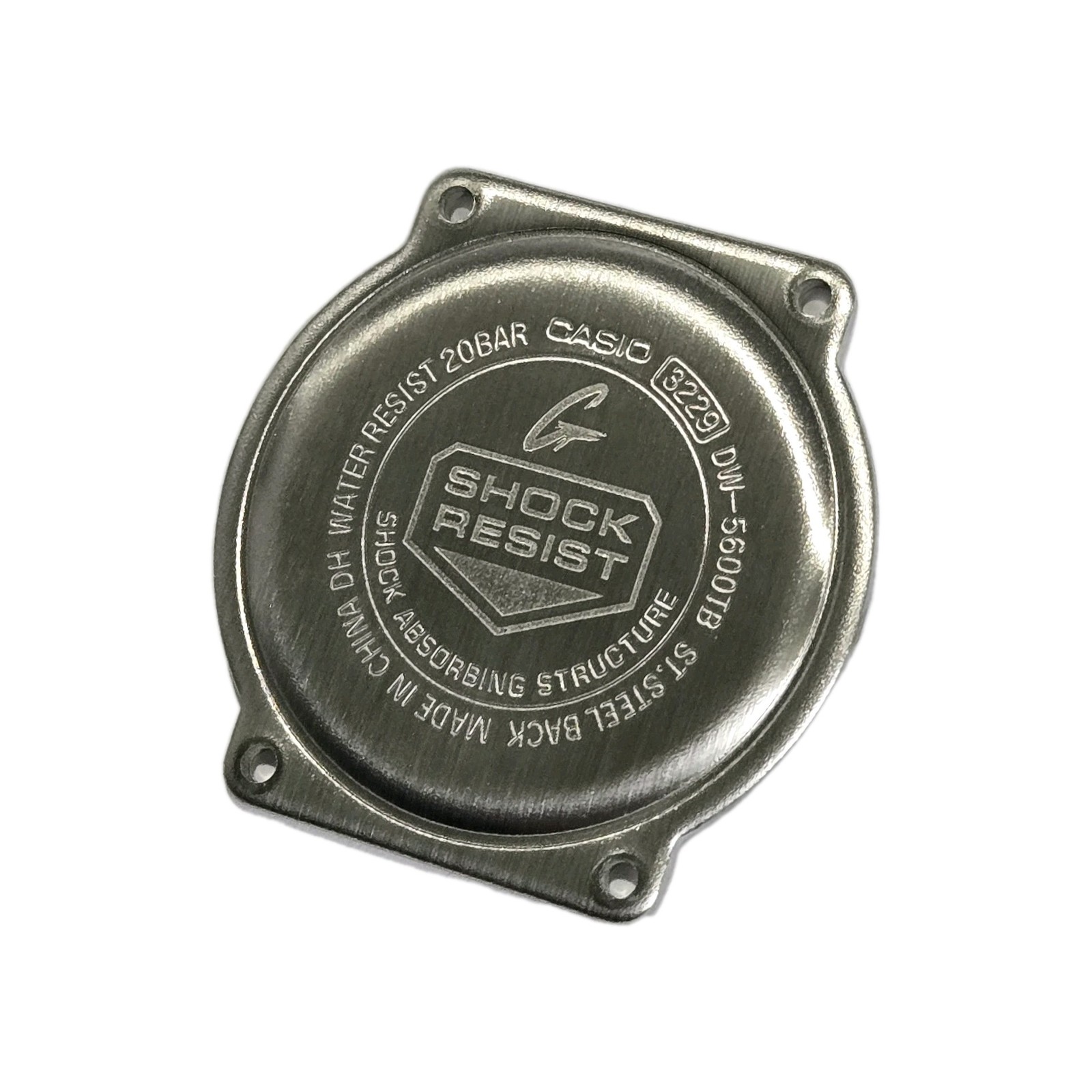 Genuine Casio Replacement part Case for G SHOCK DW5600TB DW5600 Stainless Steel