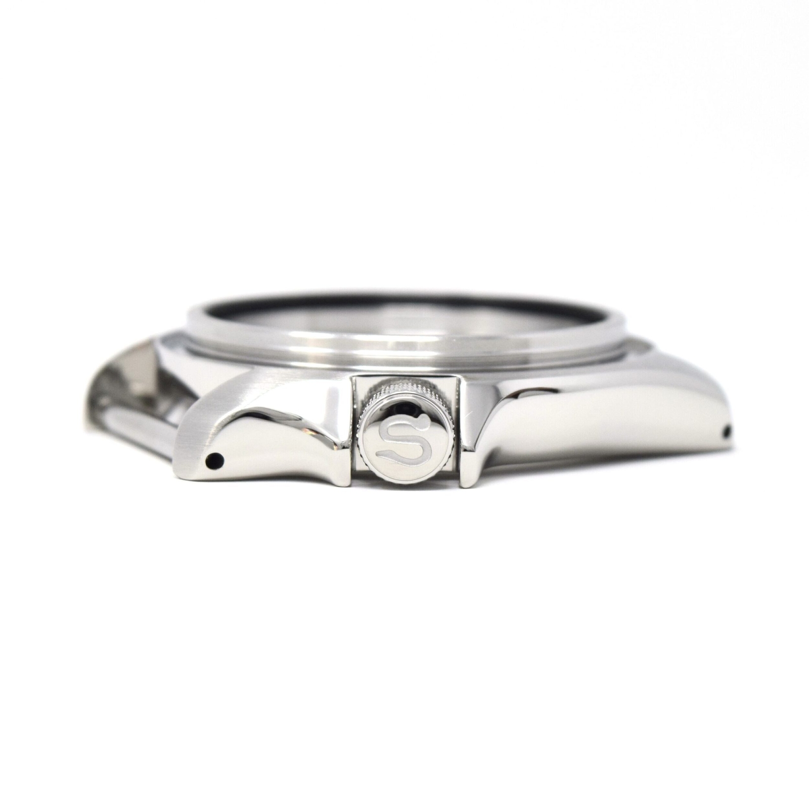 SKX007/SRP Turtle Knurled Crown – CT253 Polished + S