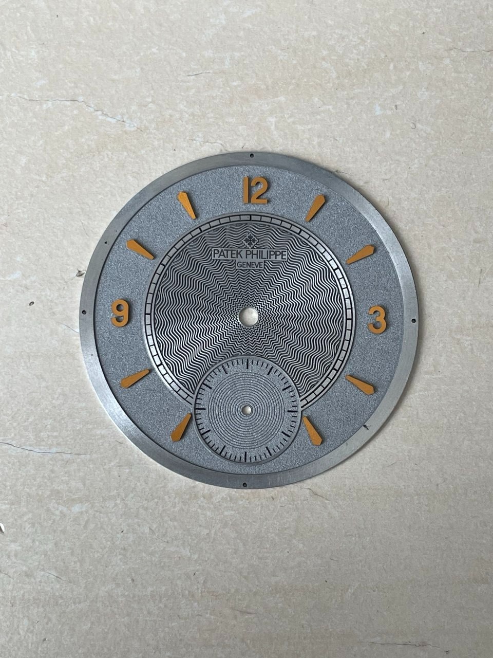 Newmade dail for Patek Philippe pocket movement. Excellent condition.