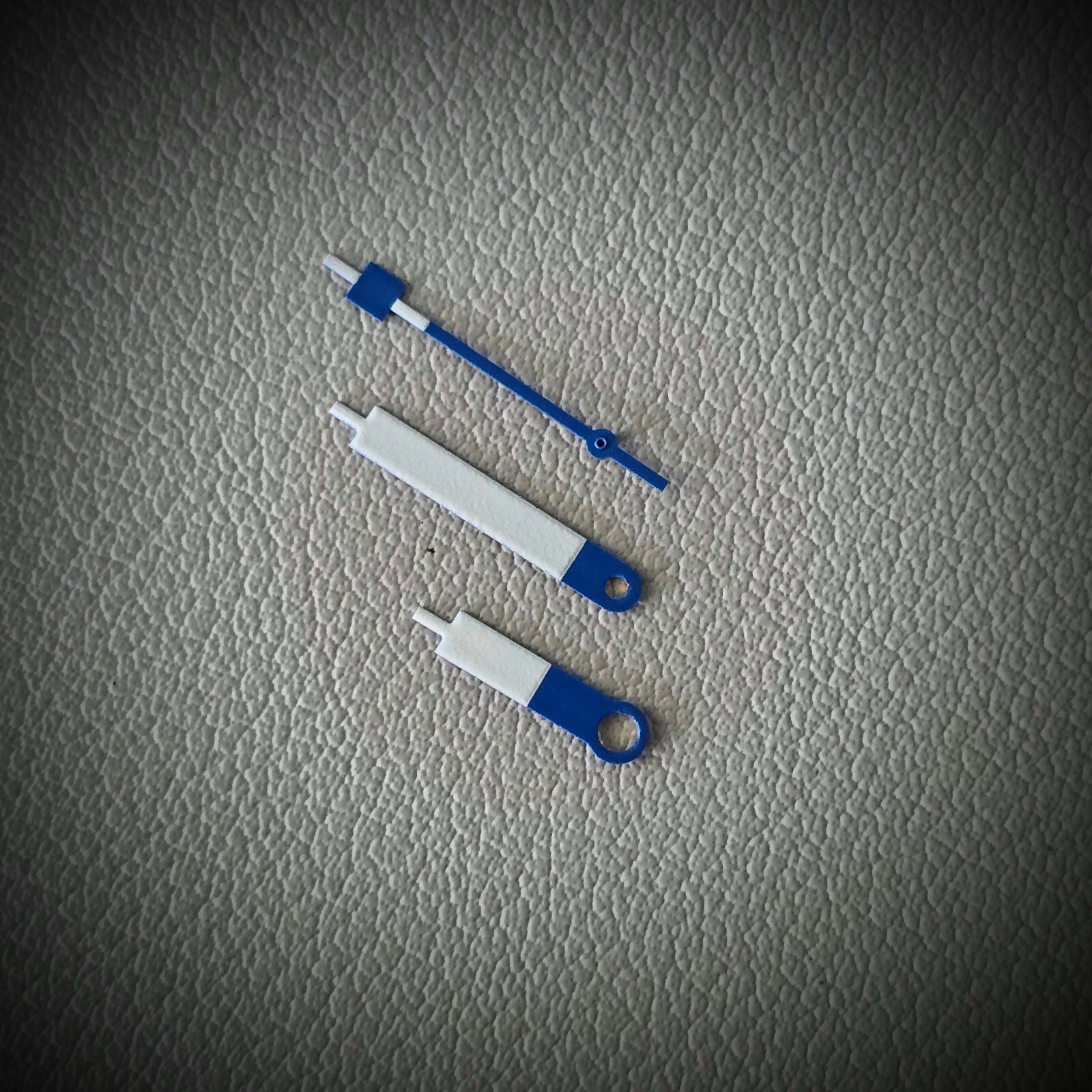 HANDS SET MU1 STYLE BLUE CENTER MATTE BGW9 / SEIKO MOD SKX SKX007 NH35 NH36