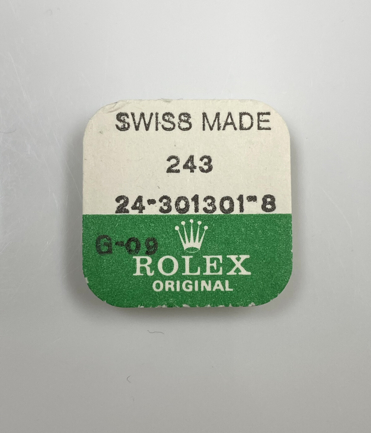Genuine NOS Factory Sealed Rolex 3.7mm Gold Crown 243 24-301301-8