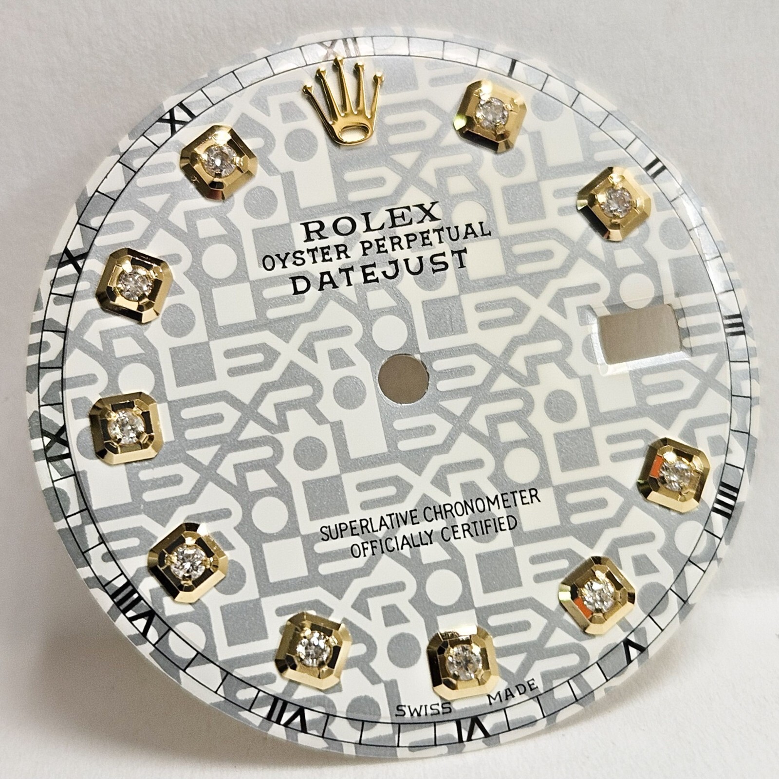 Rolex Datejust 36 Custom White Jubilee Diamond Dial for Ref. 1601 16014