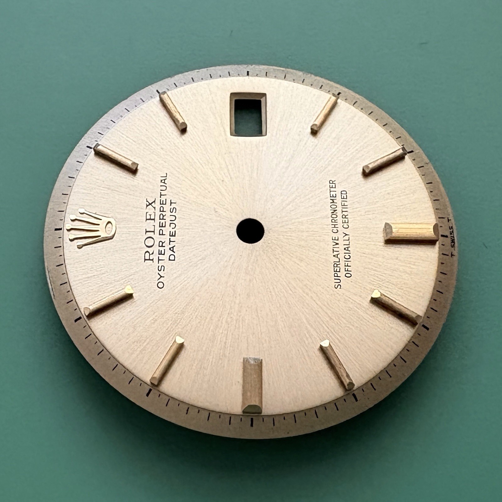 Genuine Rolex Datejust 1603 Pie-Pan 36mm Watch Dial Gold