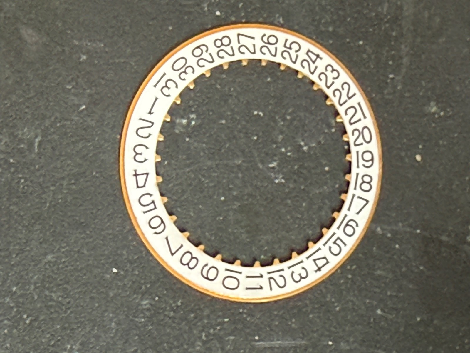 GENUINE Audemars Piguet white Calendar Date Disc for Cal 3120 3126 new condition