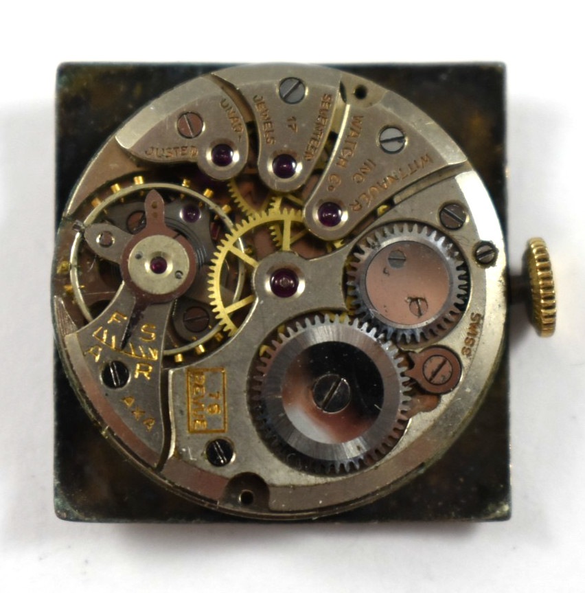 Vintage Wittnauer Revue 76 17J Mechanic Wrist Watch Movement lot.wo