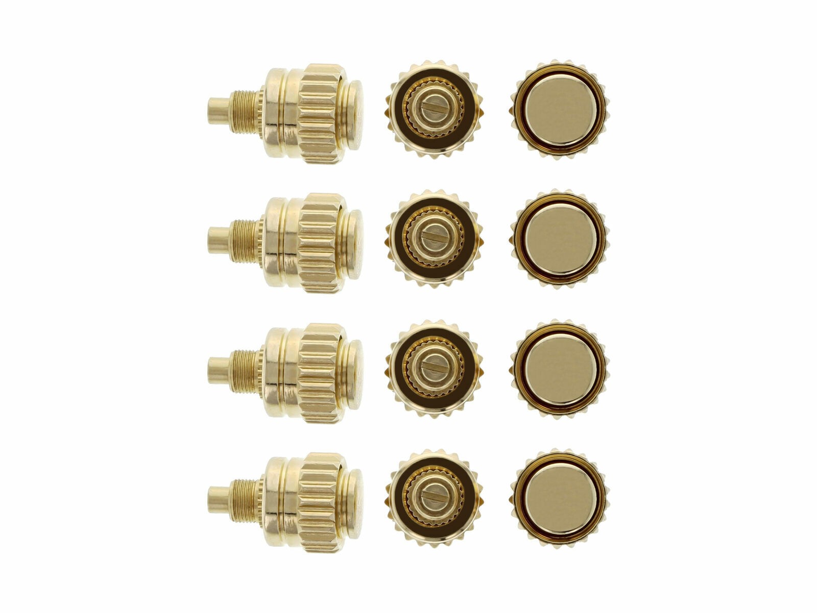 12 Gold Replacement Chronograph Crown Pushers For Rolex Daytona 116518 116520