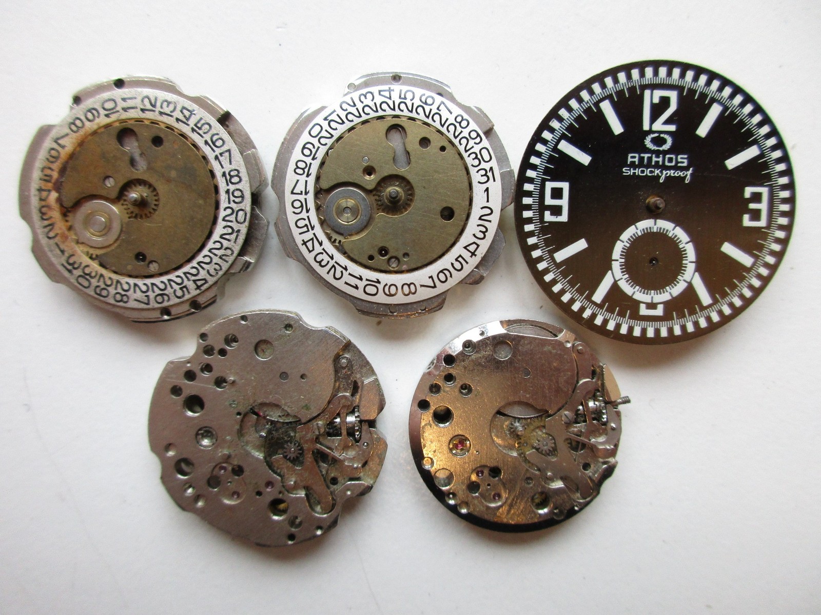 FE France Ebauche cal. 233-60 vintage watch movements (5 pcs) – for parts