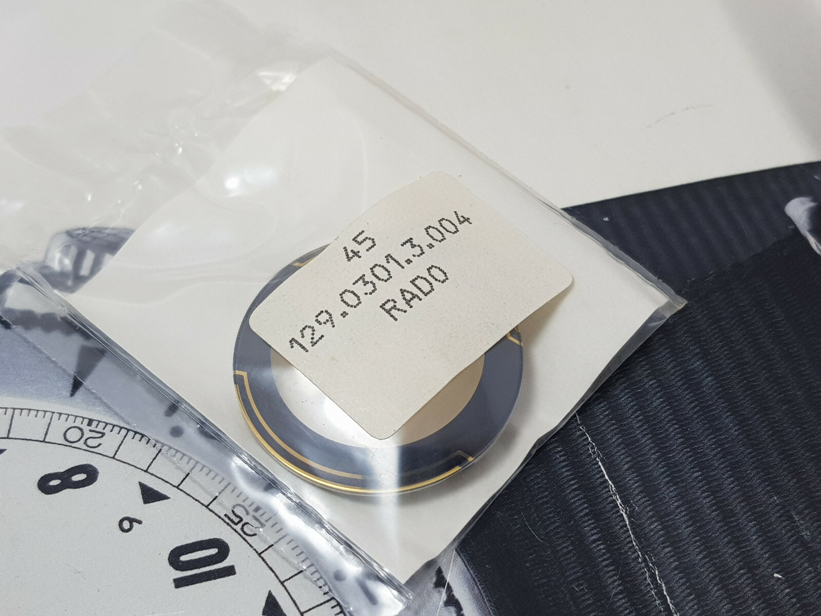 NOS CASE AND CRYSTAL RADO DIASTAR 129.0301.3 004 Ceramic Ceramica