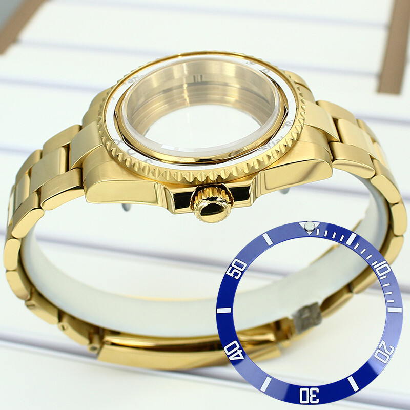 40mm Luxury Men Diver Watch Case Strap Sapphire Glass For Nh35 8215 2824Movement
