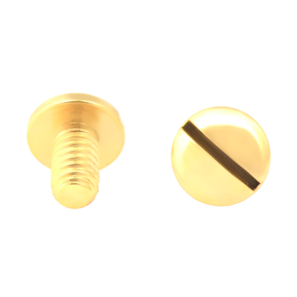 4 PCS SCREWS REPLACEMENT FOR CARTIER LOVE BRACELET FITS SIZE 16-19 YELLOW GOLD