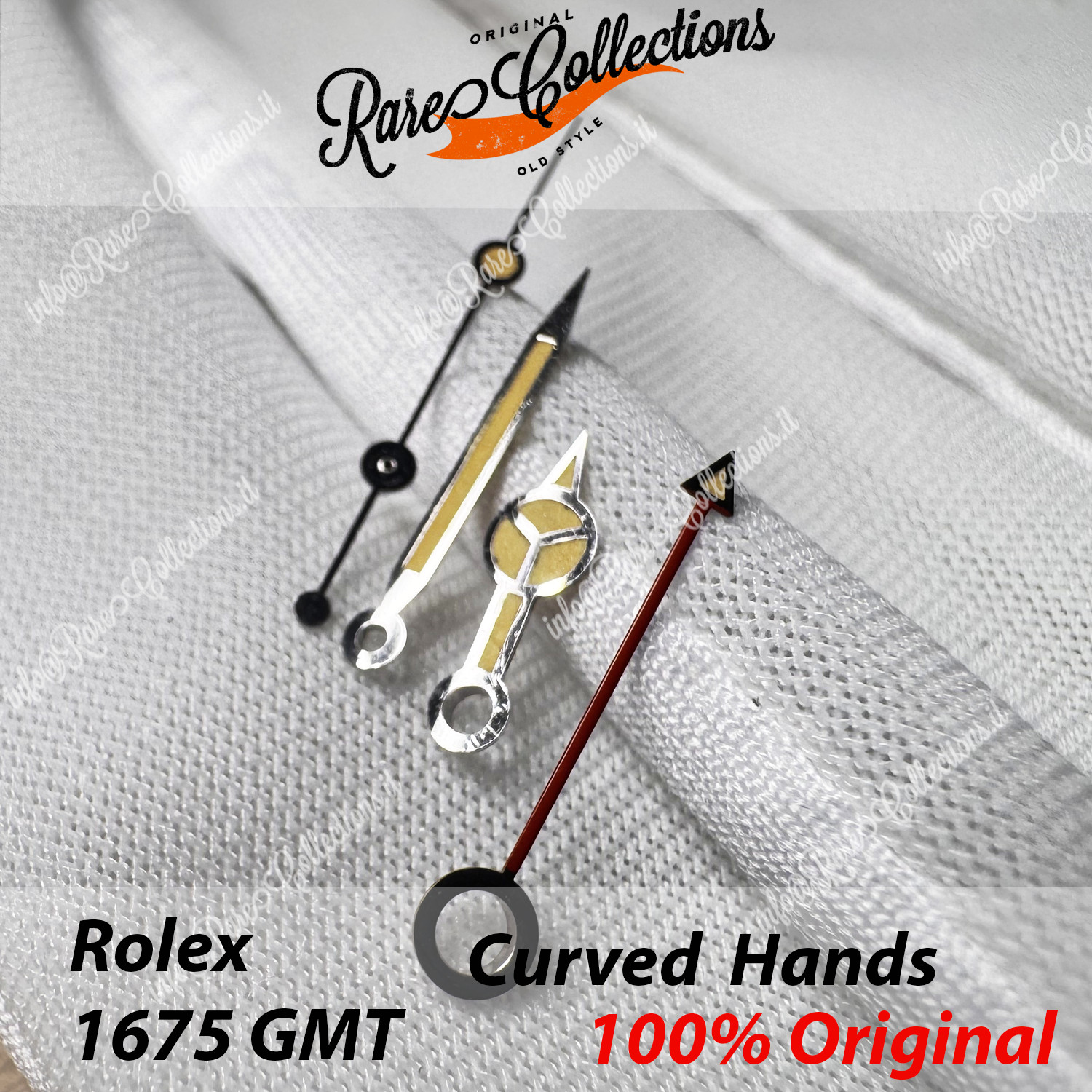 Set Lancette Hands Rolex 1675 Vintage GMT MASTER Freccino 1575 1565 GMT