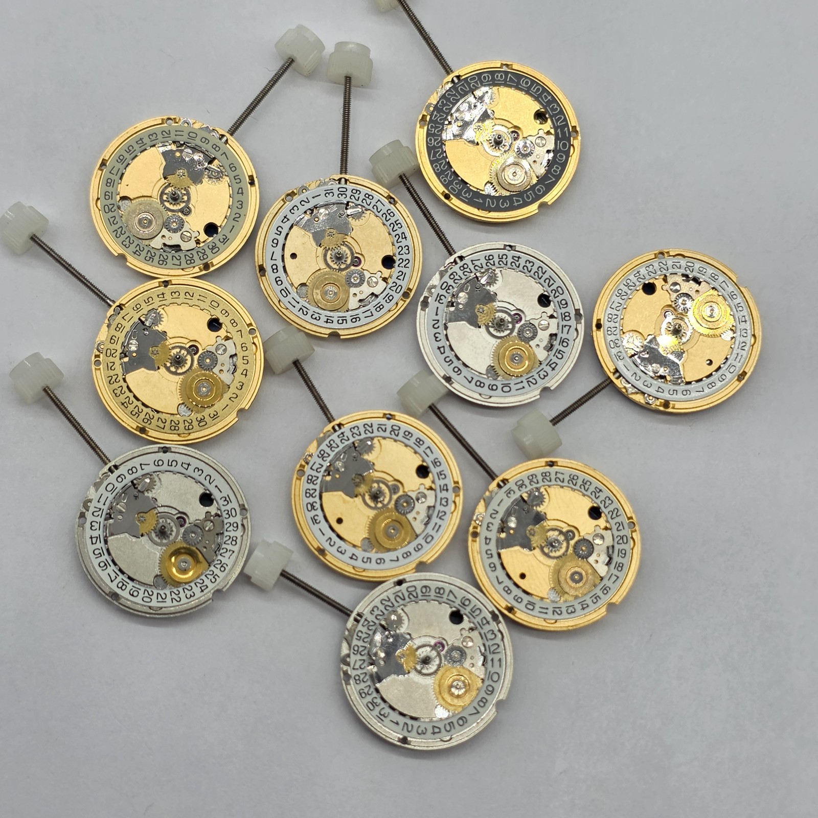 10 Tag Heuer Watch Movements Swiss V8 7 Jewels 17mm Parts Or Repair #S33