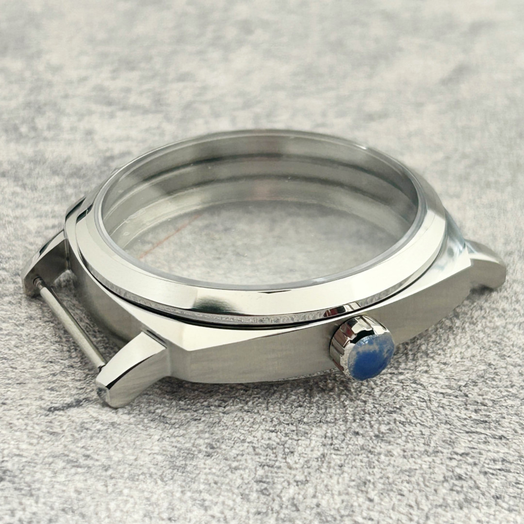 42mm Stainless Steel Watch Case Sapphire Crystal Fit 6497 ETA6498 ST36 Movement