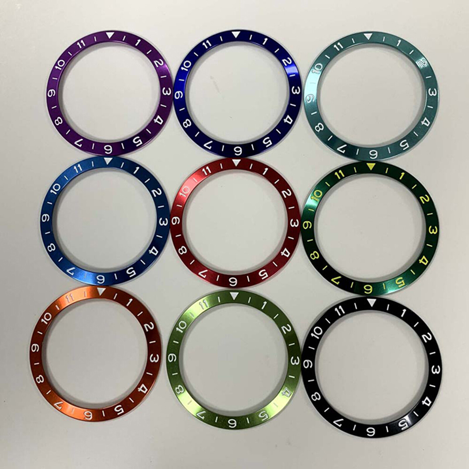 38mm Aluminum Bezel Watch Bezel Insert for 40mm Watch Case GMT1-11 Bezel Ring
