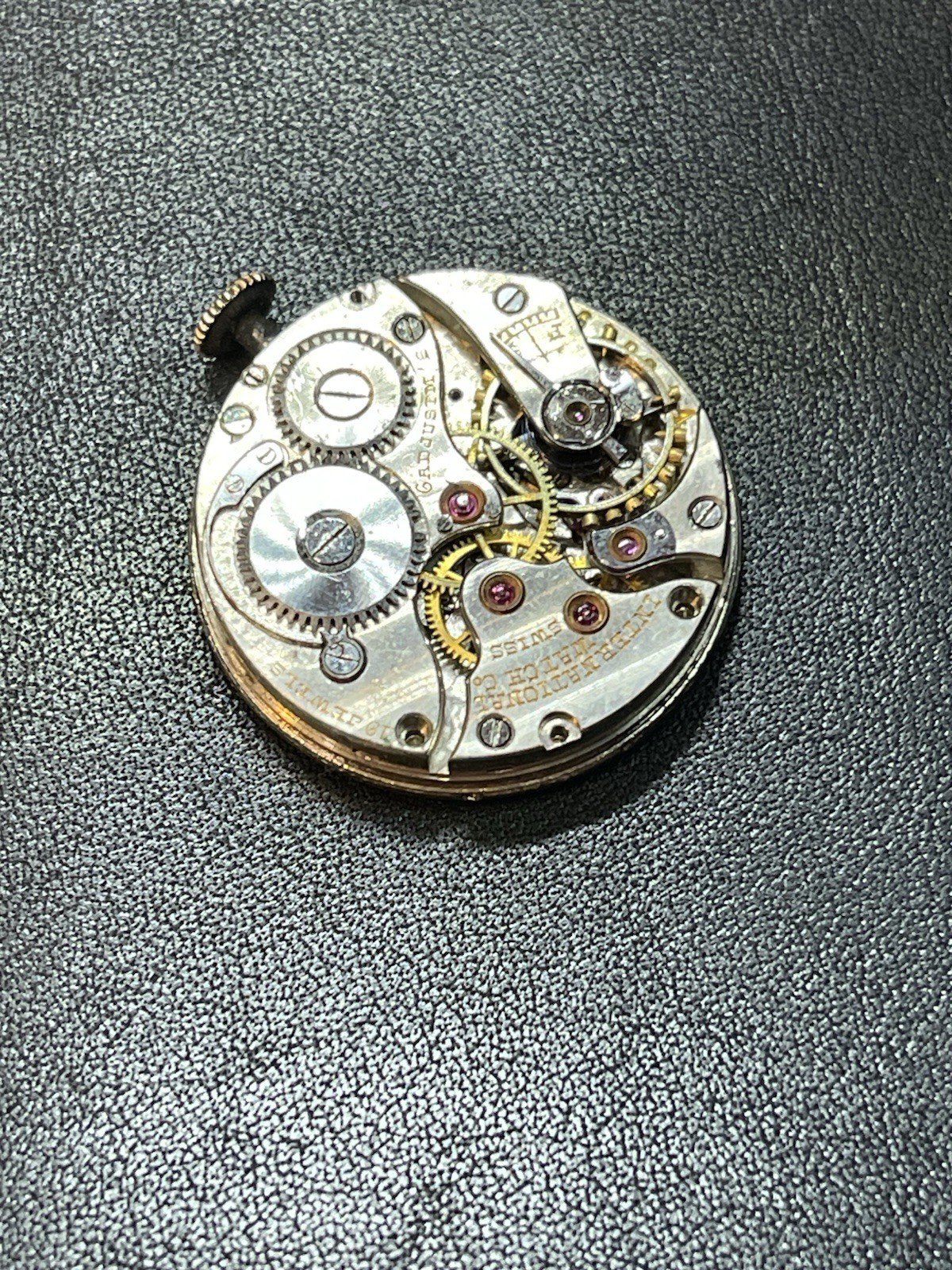 CARTIER IWC INTERNATIONAL WATCH CO. Cal. 75 Movement 1917 WW1 Era Vintage Swiss