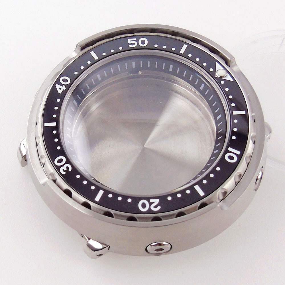 200M Waterproof 46.5mm Sapphire Watch Case For NH35 NH36 Movement Rotating Bezel