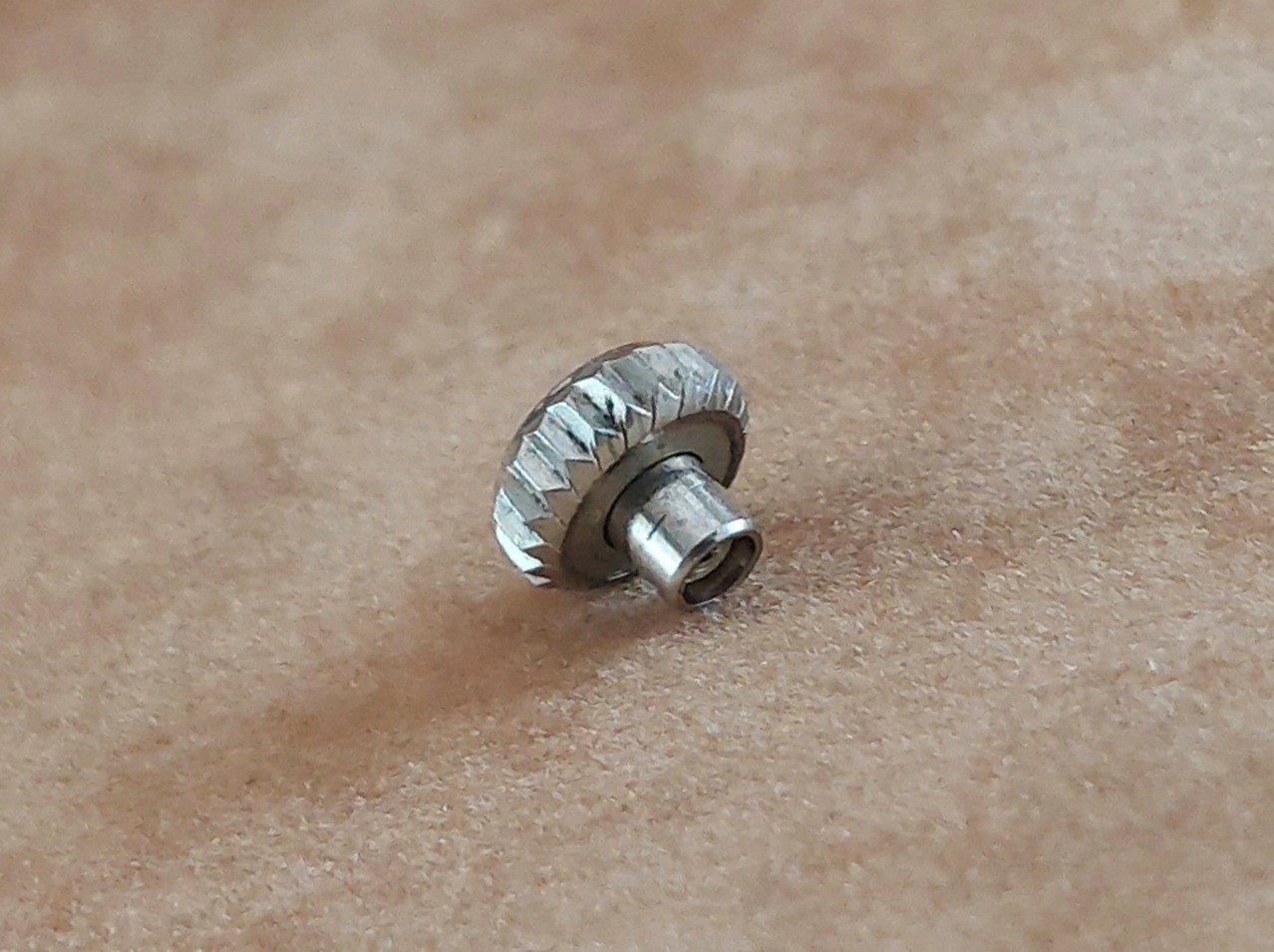 Original Vintage ROLEX Super Oyster Steel 6mm CROWN. Ca Late 1950’s