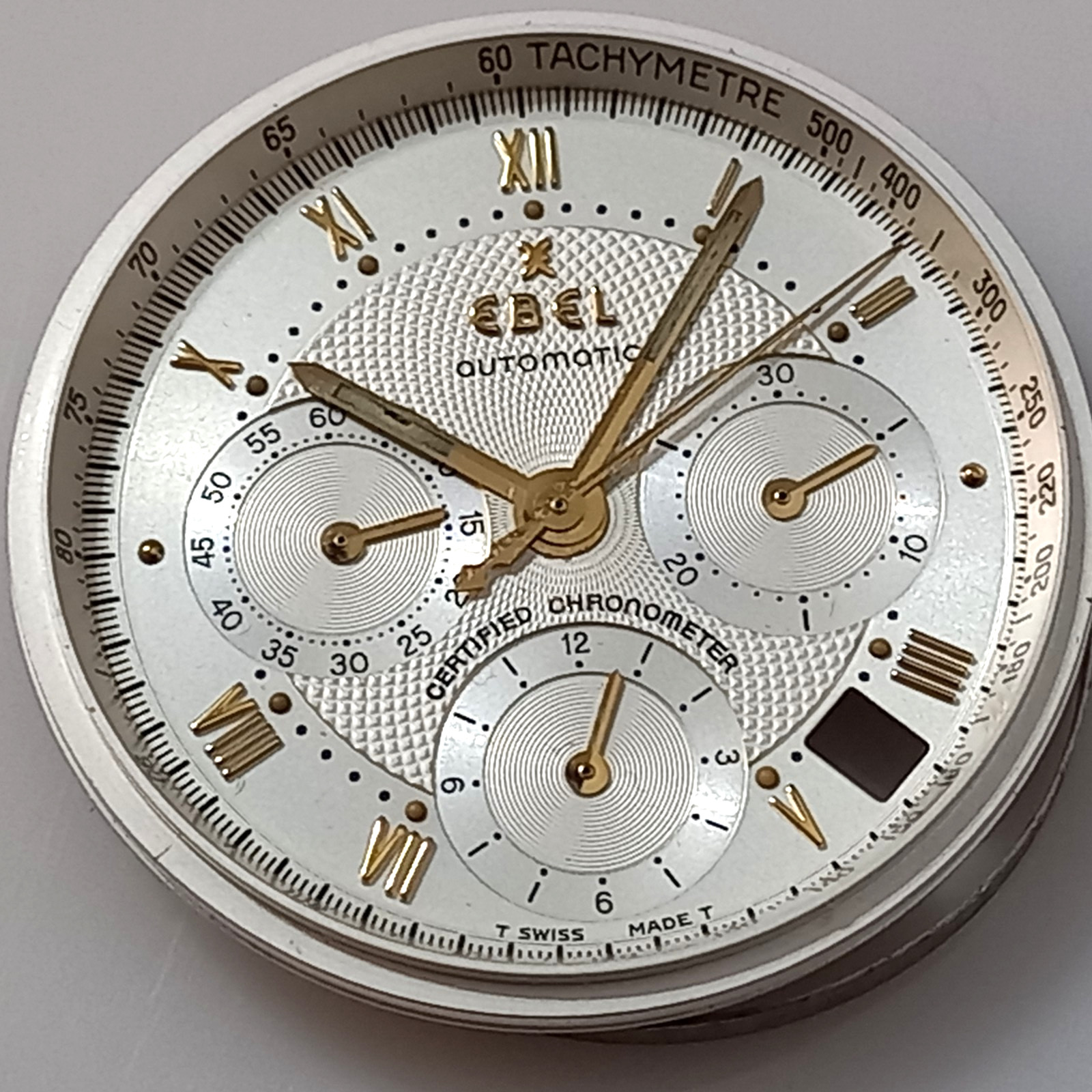 MINT COND DIAL HANDS & TACHYMETRE FOR EBEL LE MODULOR 1911 CHRONOGRAPH CAL 137