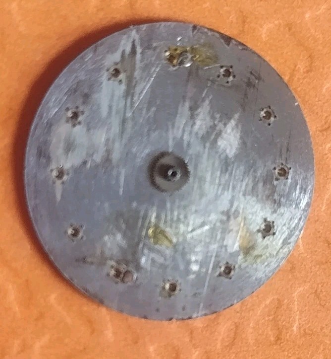 Jean Lassale silver metal watch dial diamond hour marks part, repair.